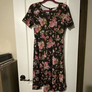 Knee Length Floral Dress